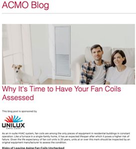 Why It's Time To Have Your Fan Coils Assessed
